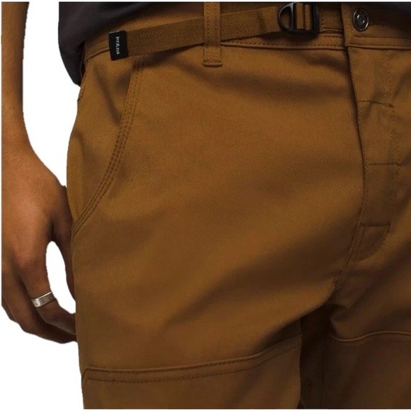 Prana Stretch Zion Pant II Slim Fit Tapered Leg Mens 40 X 30 Sepia Brown NEW - Picture 8 of 14